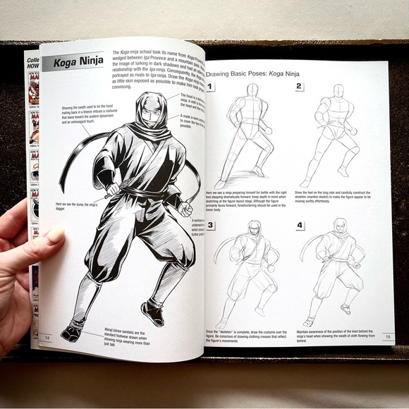 BOOK • “How to Draw Manga: Ninja & Samurai Portrayal” • - Picture 3 of 14